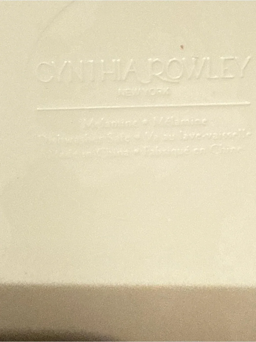 Cynthia Rowley Floral Blue & Tan Decorative Plates Set of 4